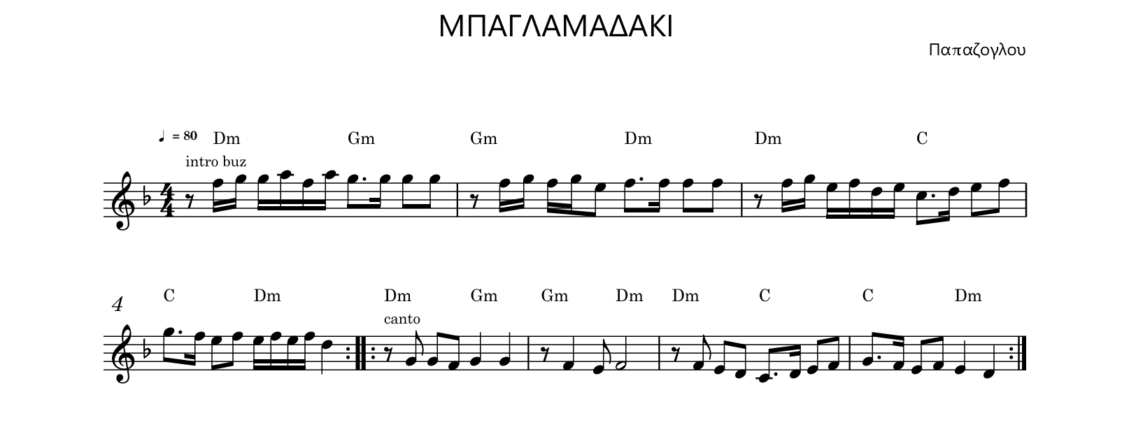 ΜΠΑΓΛΑΜΑΔΑΚΙ (ΚΑΝΕΙΣ ΕΔΩ ΔΕΝ ΤΡΑΓΟΥΔΑ)